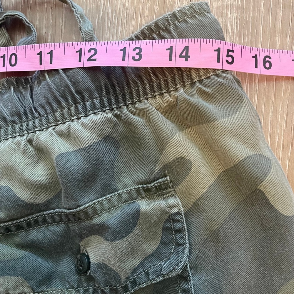 C&C California Womens Medium Jogger Pants Green Camo 100% Lyocell Cargo Utility - Picture 5 of 10